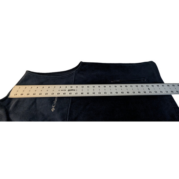 Columbia Sportswear Men's Large Black Fleece Full Zip Vest - Picture 4 of 14